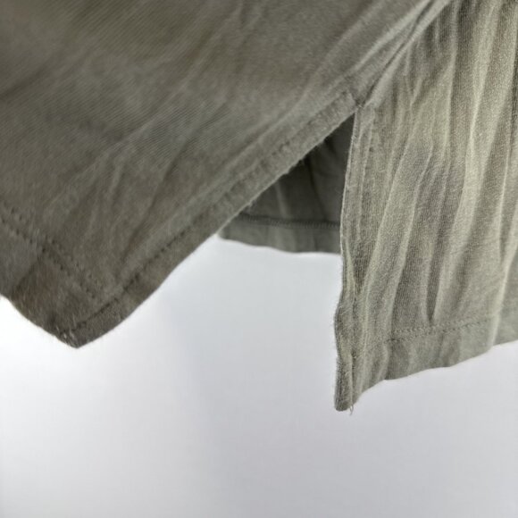 Chicos Women's Tunic Top Size Large Solid Moss Green 3/4 Sleeve Soft Stretch - Picture 5 of 8